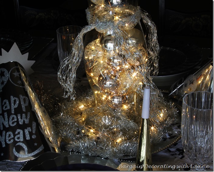 New Year's Table-Bargain Decorating with Laurie