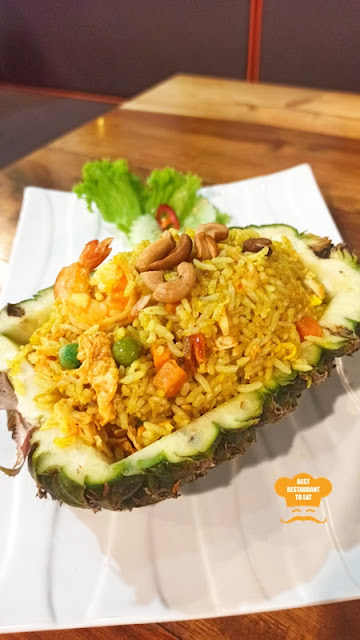 Aroi Thai Menu - Seafood Pineapple Fried Rice