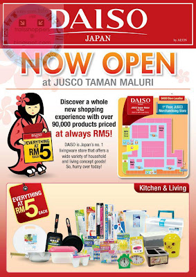 New Daiso Jusco Taman Maluri & DAISO Outlets Malaysia