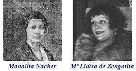 Manolita Nacher y María Lluïsa de Zengotita