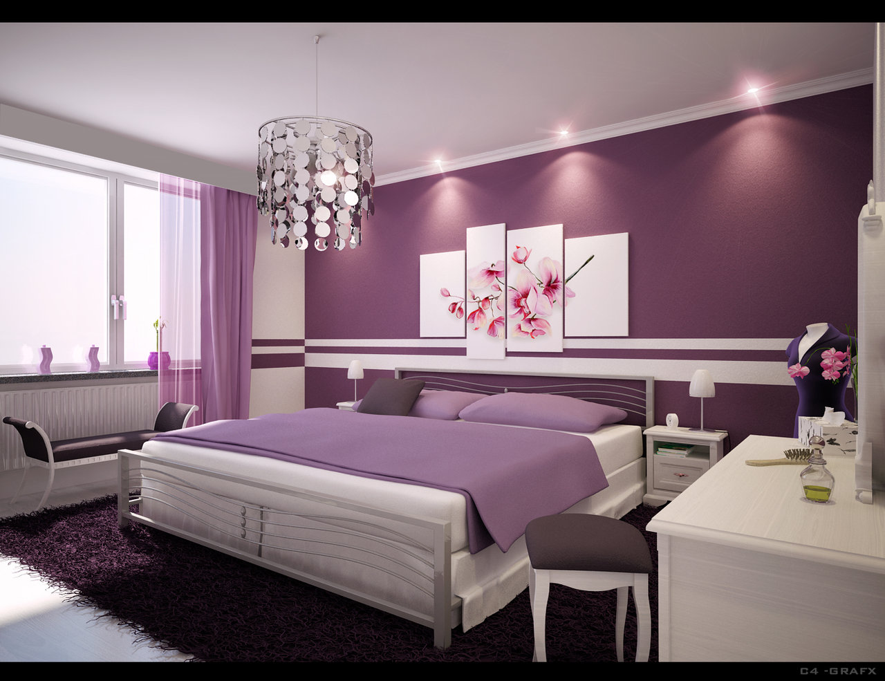 Simple Ideas  For Purple  Room Design  Dream House Experience