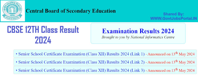 CBSE 12th Class Results 2024 Announced: The CBSE Class 12 result also available on 3 Other Websites in case of Heavy Traffic on CBSE website