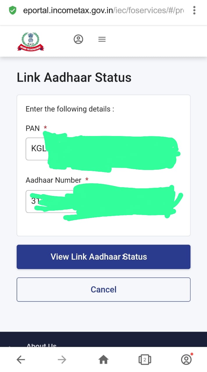Link Aadhar Card With Your Pan Card