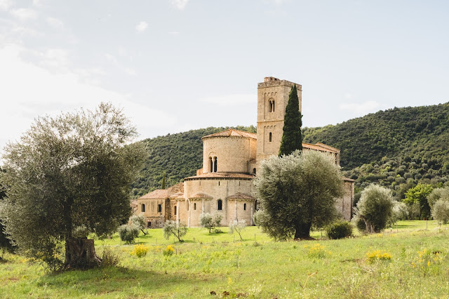abbey, Sant Antimo, Tuscany