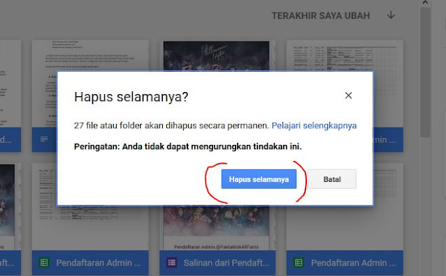 Cara Menghapus File Storage Google Drive Yang Full