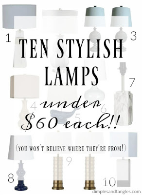 lamps, lighting, budget lighting, walmart, home decor