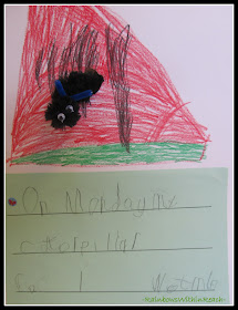 photo of: Kindergarten Writing on "Very Hungry Caterpillar (via RainbowsWithinReach) 
