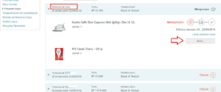 pesanan lazada dibatalkan