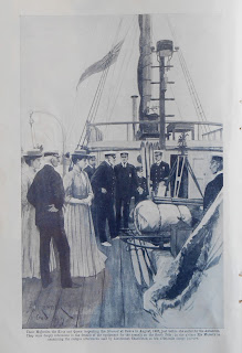 Image of the king and queen inspecting the Nimrod