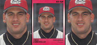 Fred Costello 1990 Columbus Mudcats card