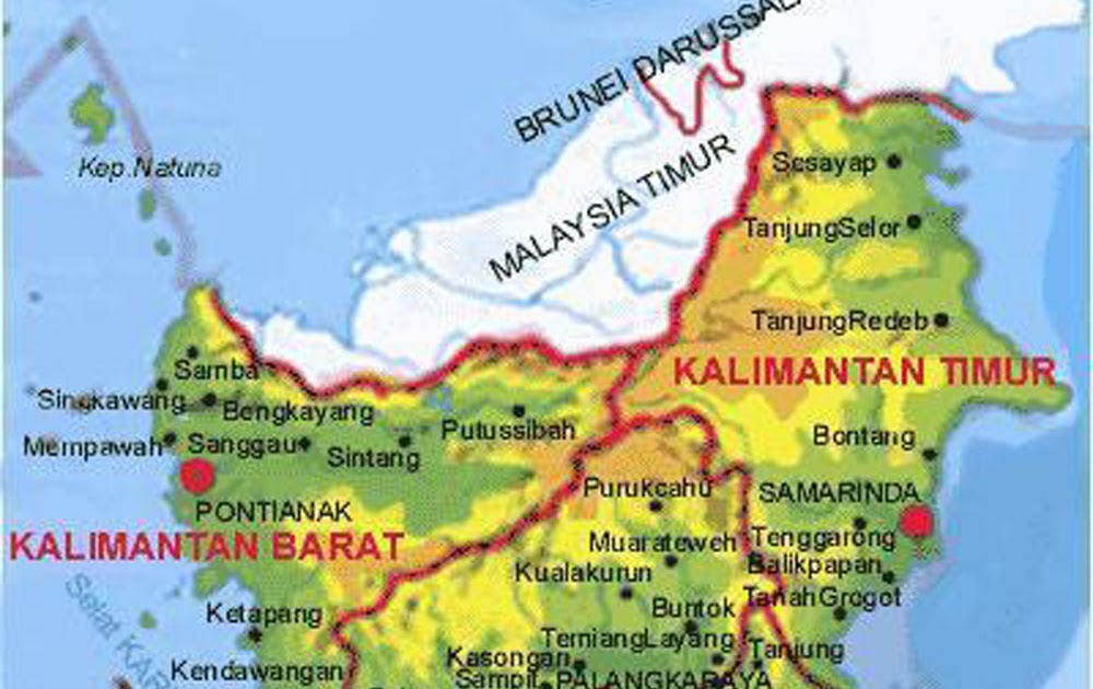 ARZU MAHAPATI: Peta Kalimantan