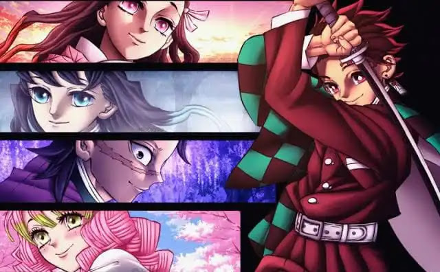 Tanjiro go to the village of swordsmiths and has to explain how his sword was so badly damaged in battle to Hotaru Haganezuka,