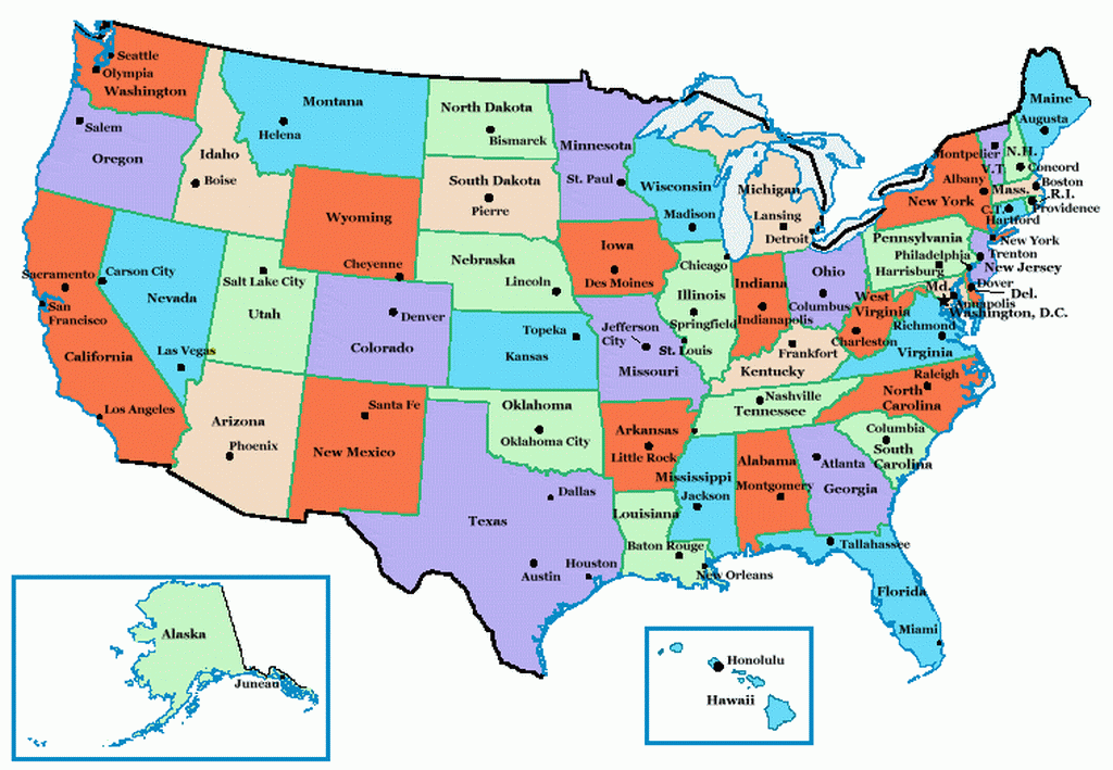 Us Map With Cities