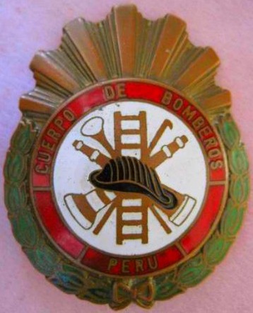 Insignias On Line Placa Bomberos Voluntarios Del Peru