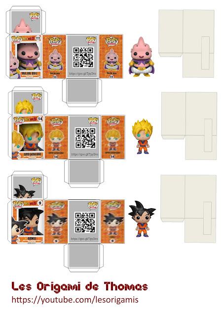 Mini Funko Pop en papercraft - Template Funko Pop paper