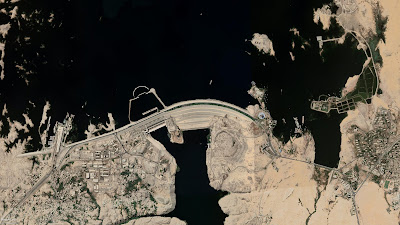 Le Barrage d'Assouan sur le Nil en Egypte