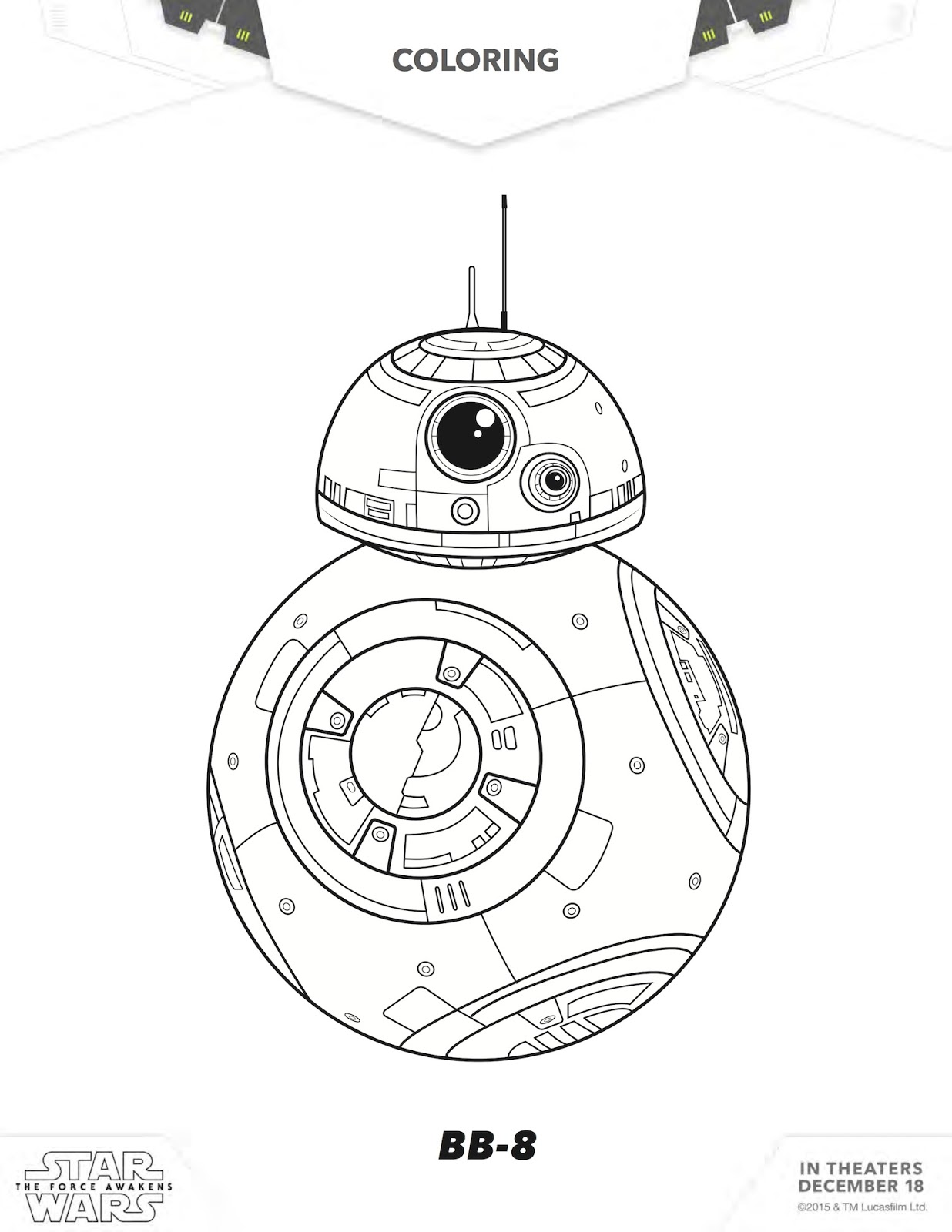 Free Star Wars Printables Star Wars Coloring Sheets