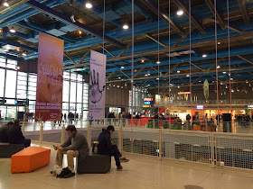 Pic of the inside of the Centre Georges Pompidou