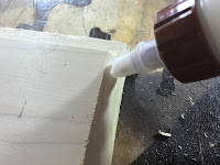 Applying glue