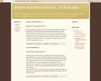 despre sanatatea mintala...in Romania