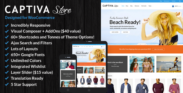 Captiva v1.6 - Responsive WordPress- Theme bán hàng