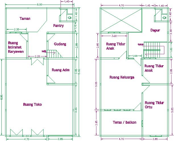 ManNusantara Design Indonesia Desain  Bangunan Rumah  Toko  