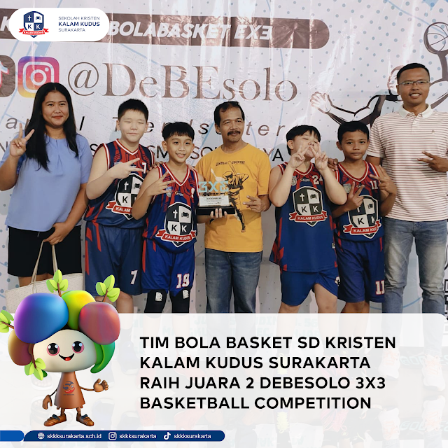 Tim Bola Basket SD Kristen Kalam Kudus Juara 2 DeBEsolo 3x3 Basketball Competition