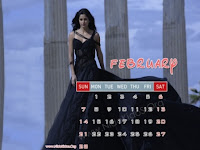 Katrina Kaif 2010 February Calendar
