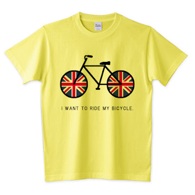 国旗,shechews,イギリス,ユニオンジャック,ブリティッシュ,UK,Tシャツ,自転車,英国,