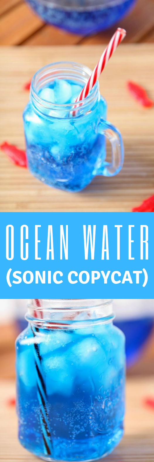SONIC OCEAN WATER RECIPE #Drink #OceanWater
