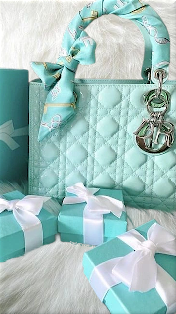 ♦Tiffany turquoise green Lady Dior handbag #dior #ladydior #bags #turquoise #brilliantluxury