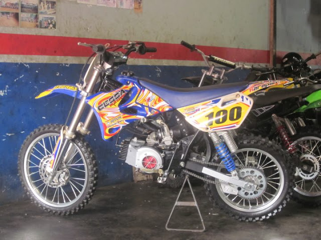 10 Gambar Modifikasi Motor Trail Gestrek Bebek Modif Fizr Keren