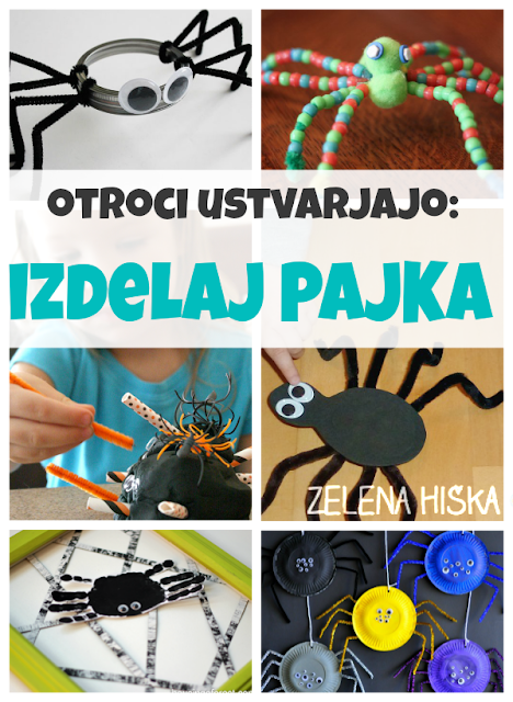 ustvarjalne dejavnosti za otroke - pajek