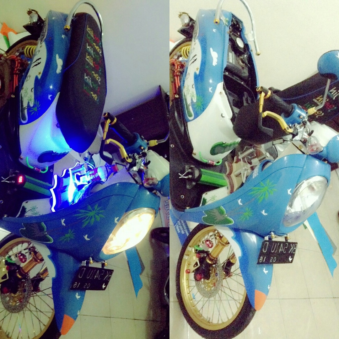 80 Modifikasi Scoopy Doraemon Kumpulan Modifikasi Motor Scoopy