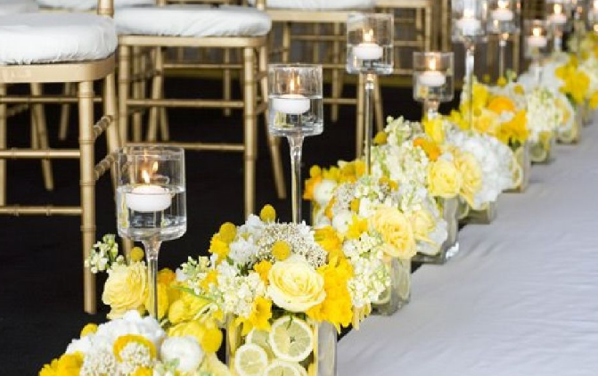 Backyard Wedding Centerpiece Ideas