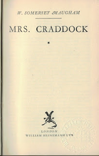 Mrs Craddock 1938 title page