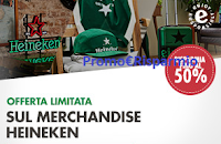 Logo Merchandise Heineken : Black Friday e Ciber Monday sconti fino al 50% su tutto !