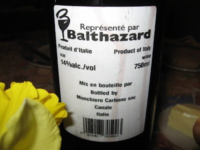 sru roero Monchiero Carbone back label with daffidil