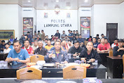 Nobar Semifinal Timnas U-23 Indonesia di Polres Lampung Utara Dipenuhi Antusias Suporter