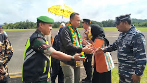 Penyambutan Kedatangan Danrem 012/TU Kolonel Inf Deni Gunawan di Simeulue