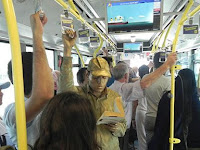 Metrobüste şaşırtan görüntü