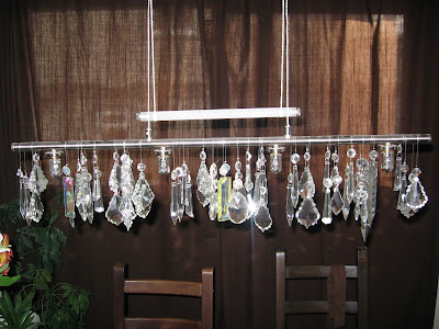 antique crystals pendant lamp