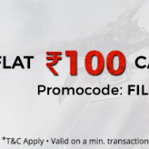 Paytm - Rs.100 Cashback on 'Bhaagi 2' Movie Ticket