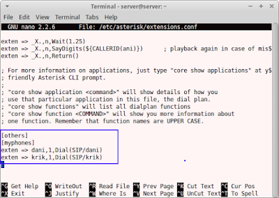 nano /etc/asterisk/extension.conf