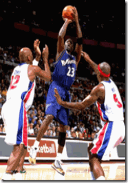 michael jordan wizards shooting