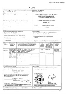 Contoh Form AK Untuk Impor Barang Dari Korea Selatan