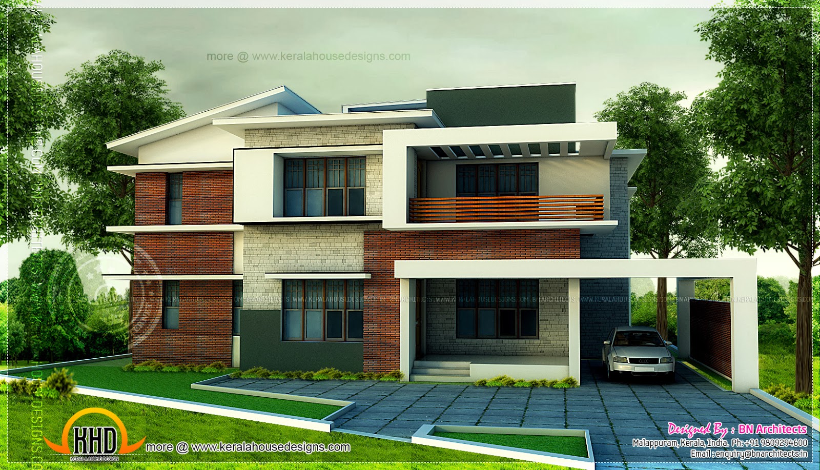  House  Plans  5  Bedroom  modern home  in 3440 Sq feet 