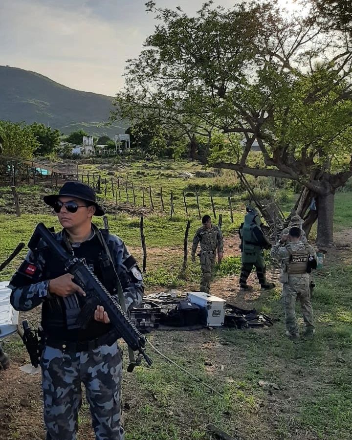 Simulacros de artefatos explosivos movimenta setor policial em Lagoa-PB