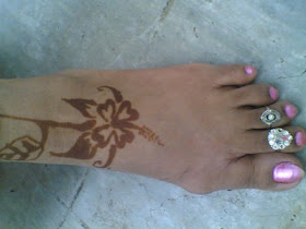 Lily Flower Henna Tattoo