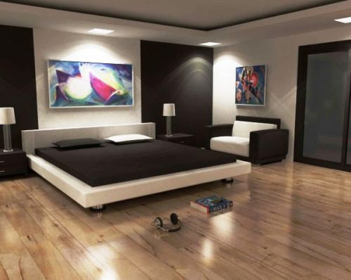 Modern interior decoration bedroom contemporary style luxury bed-10